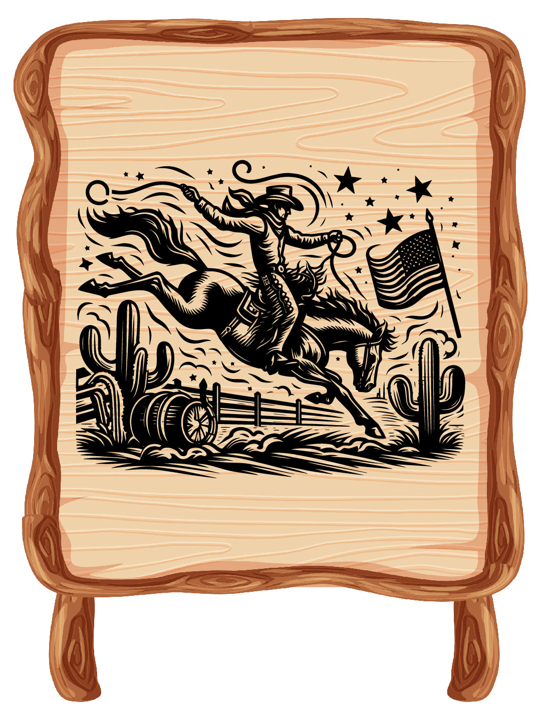 Vintage Rodeo Vector – Digital Download