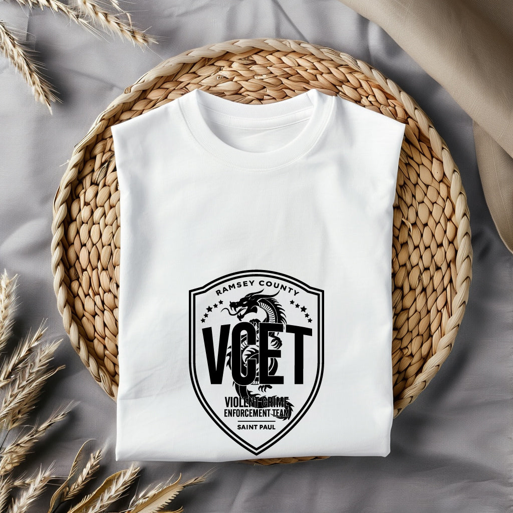 Violent Crime Enforcement Team Logo SVG digital download, law enforcement unit emblem vector design for Cricut, Silhouette, CNC, engraving, and police crafts.