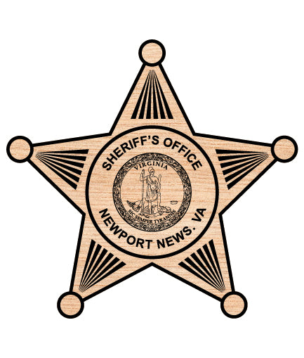 Newport News Sheriff’s Office Badge SVG
Virginia Newport News Sheriff Badge Vector
Newport News Sheriff Emblem Design
Sheriff Badge SVG Virginia
Newport News Sheriff Emblem