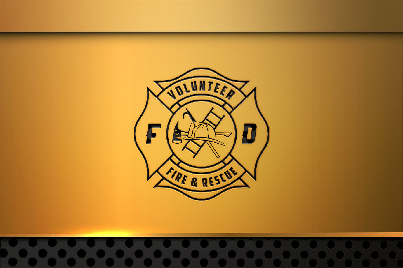 Volunteer Fire & Rescue Fire Department Logo