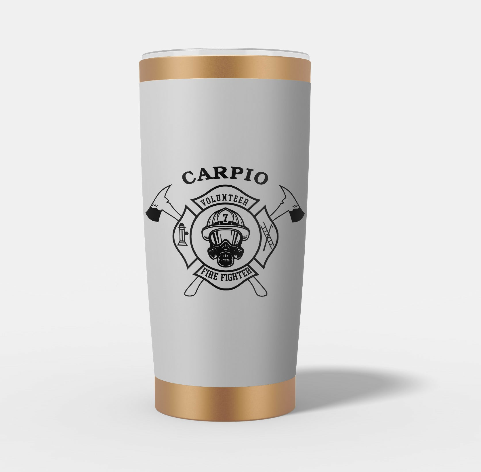 Carpio Volunteer Firefighter Tumbler design