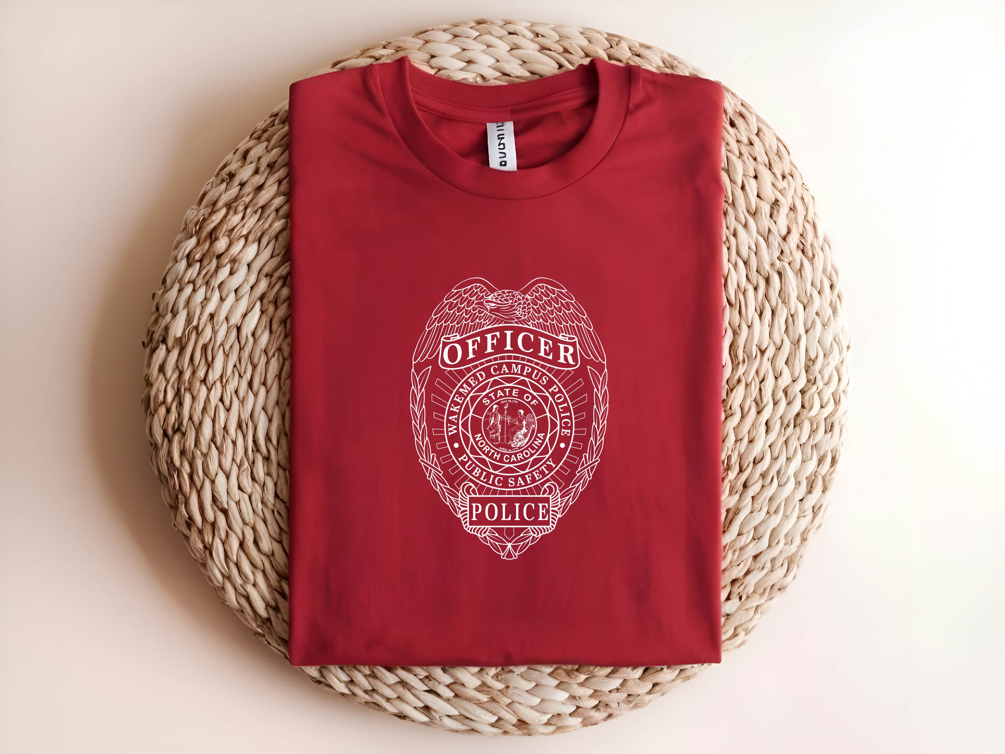 WakeMed Police Badge SVG, Campus Police Officer Vector, WakeMed Security Badge, Law Enforcement SVG, Police Emblem Design, Badge for Engraving SVG