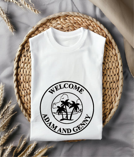 Welcome Adam And Genny Logo