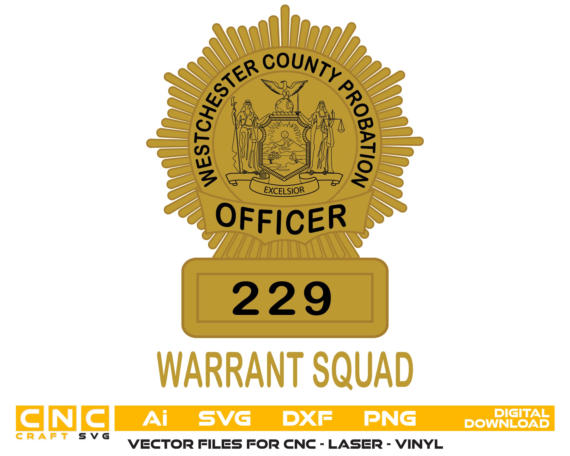 Westchester County Probation Officer Badge Color File