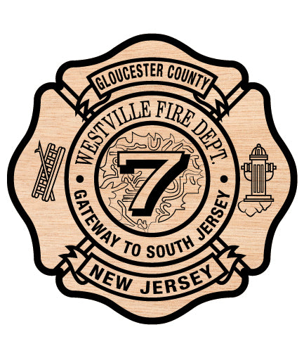 Westville Fire Department Badge, New Jersey