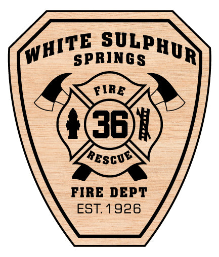 White Sulphur Springs Fire Department Badge