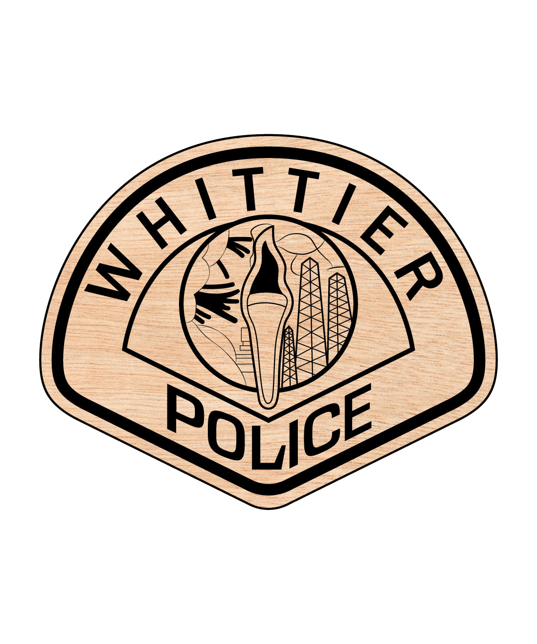Whittier Police Patch SVG

Whittier California Police Emblem

Whittier PD Patch Vector

California Law Enforcement Patch SVG

Police Patch Design Whittie