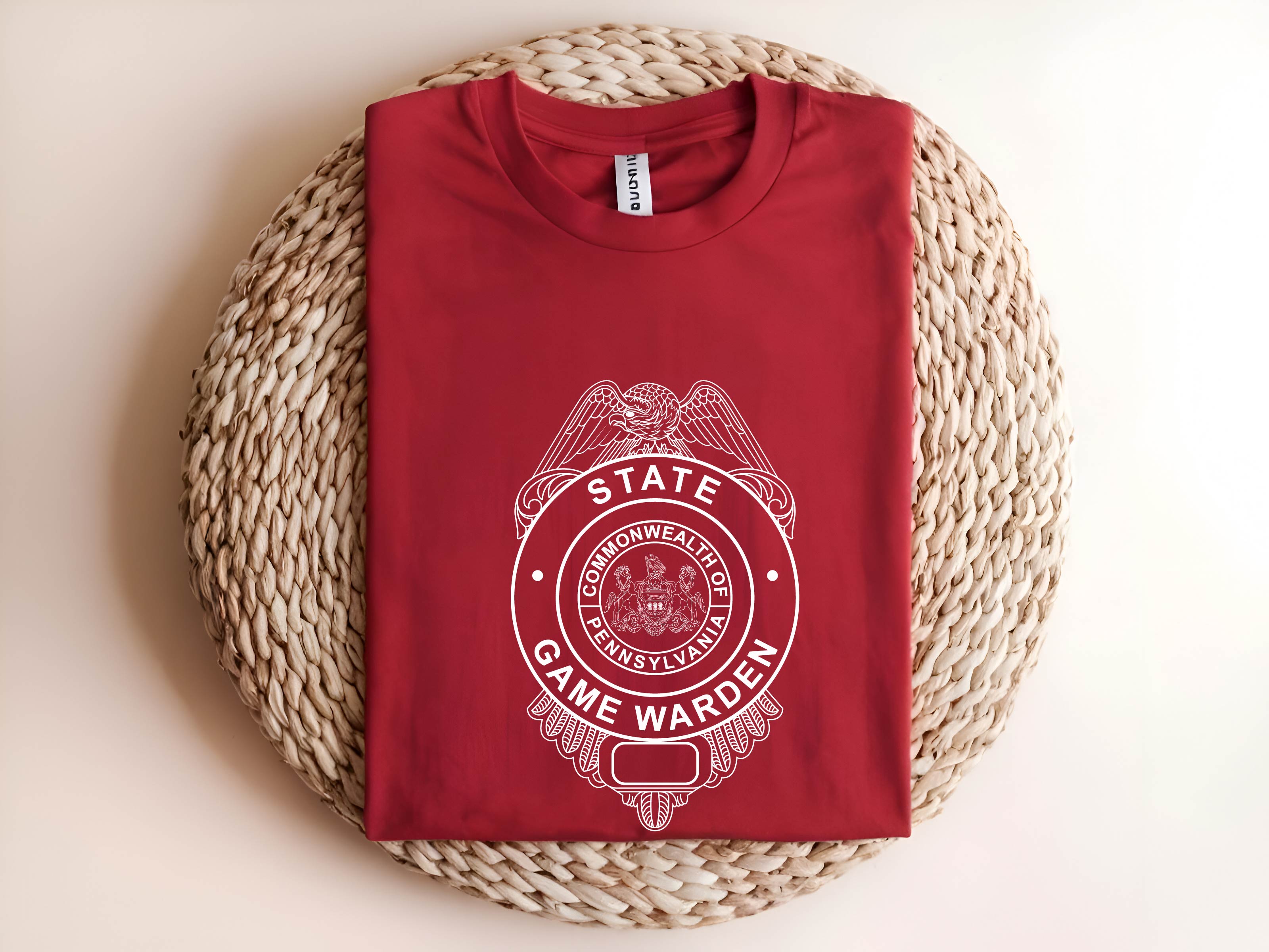 Pennsylvania State Game Warden Badge SVG, PA Game Warden Badge Vector, Wildlife Officer Badge SVG, Conservation Officer Emblem, Law Enforcement Badge Vector, Engraving Badge File