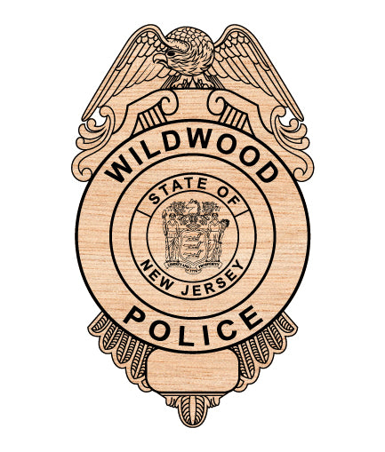 Wildwood Police Badge SVG, Wildwood NJ Police Logo Vector, New Jersey Police Badge SVG, Law Enforcement Badge Digital File, Police Patch SVG Design