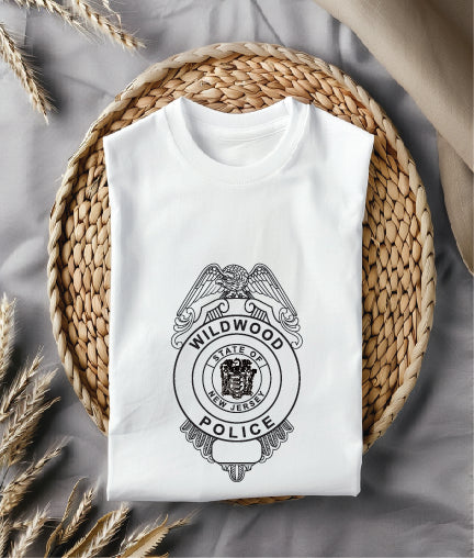 Wildwood Police Badge SVG, Wildwood New Jersey Police Badge Vector, Wildwood Police SVG Emblem, New Jersey Law Enforcement Badge Logo SVG, #support