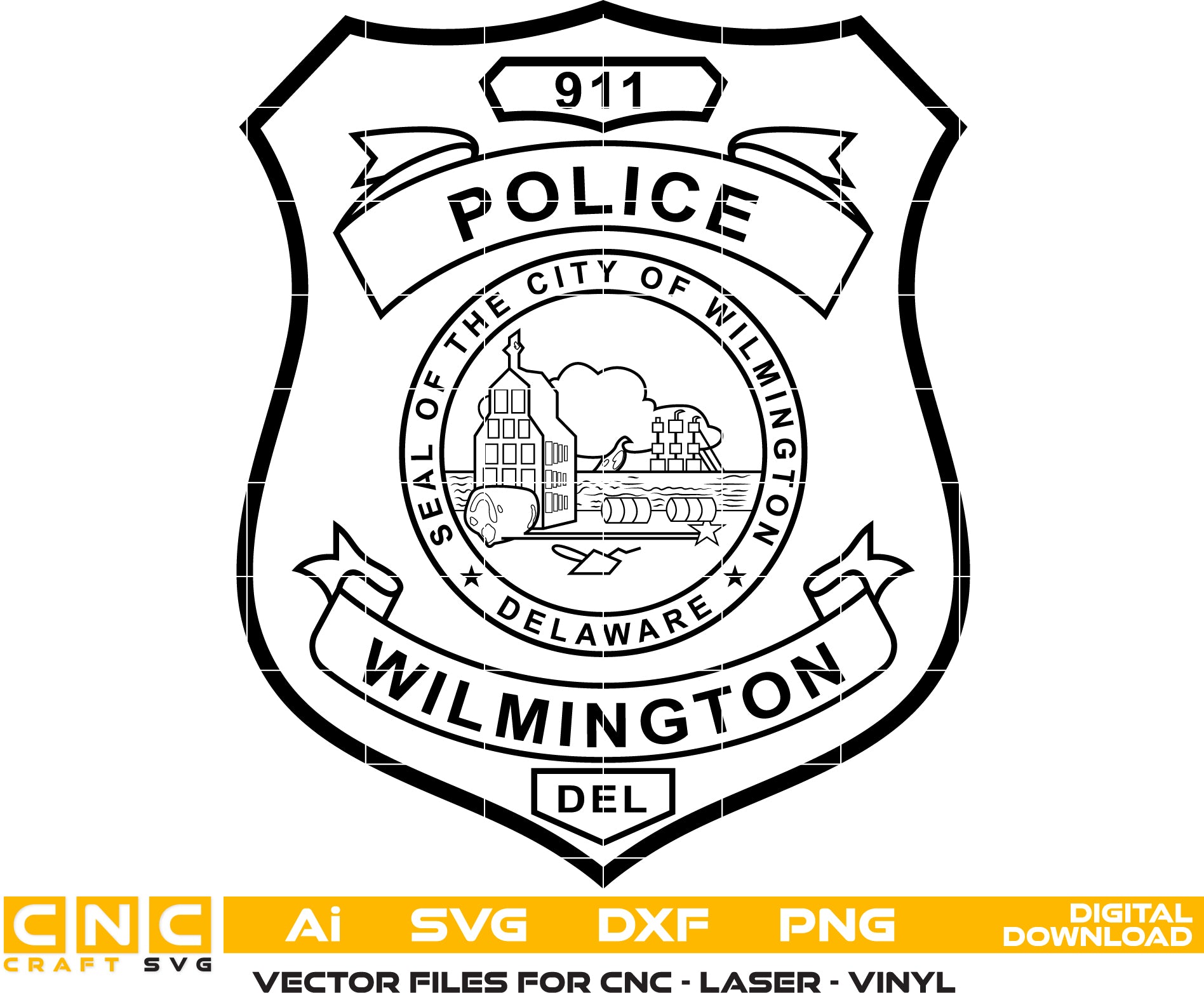 Wilmington Police Badge