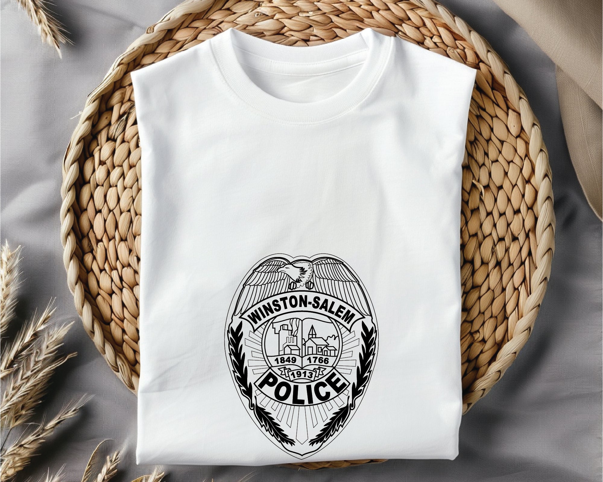 Winston-Salem Police Department Logo SVG, Winston-Salem Police Vector, North Carolina Police Logo, Law Enforcement SVG, Police Department Badge Design