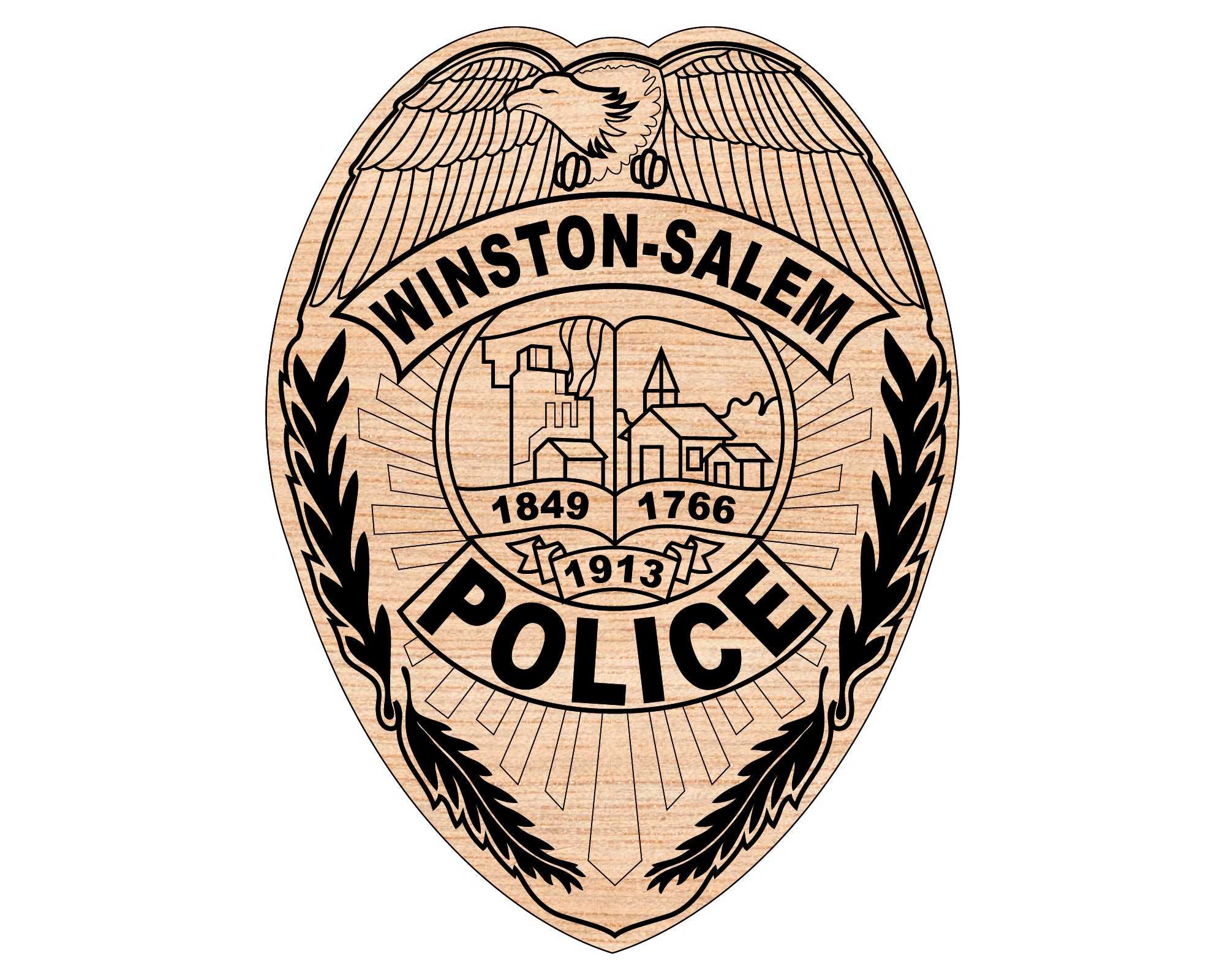 Winston-Salem Police Department Logo SVG, Winston-Salem Police Vector, North Carolina Police Logo, Law Enforcement SVG, Police Department Badge Design