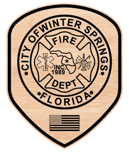 Winter Spring Fire Department Patch Florida
