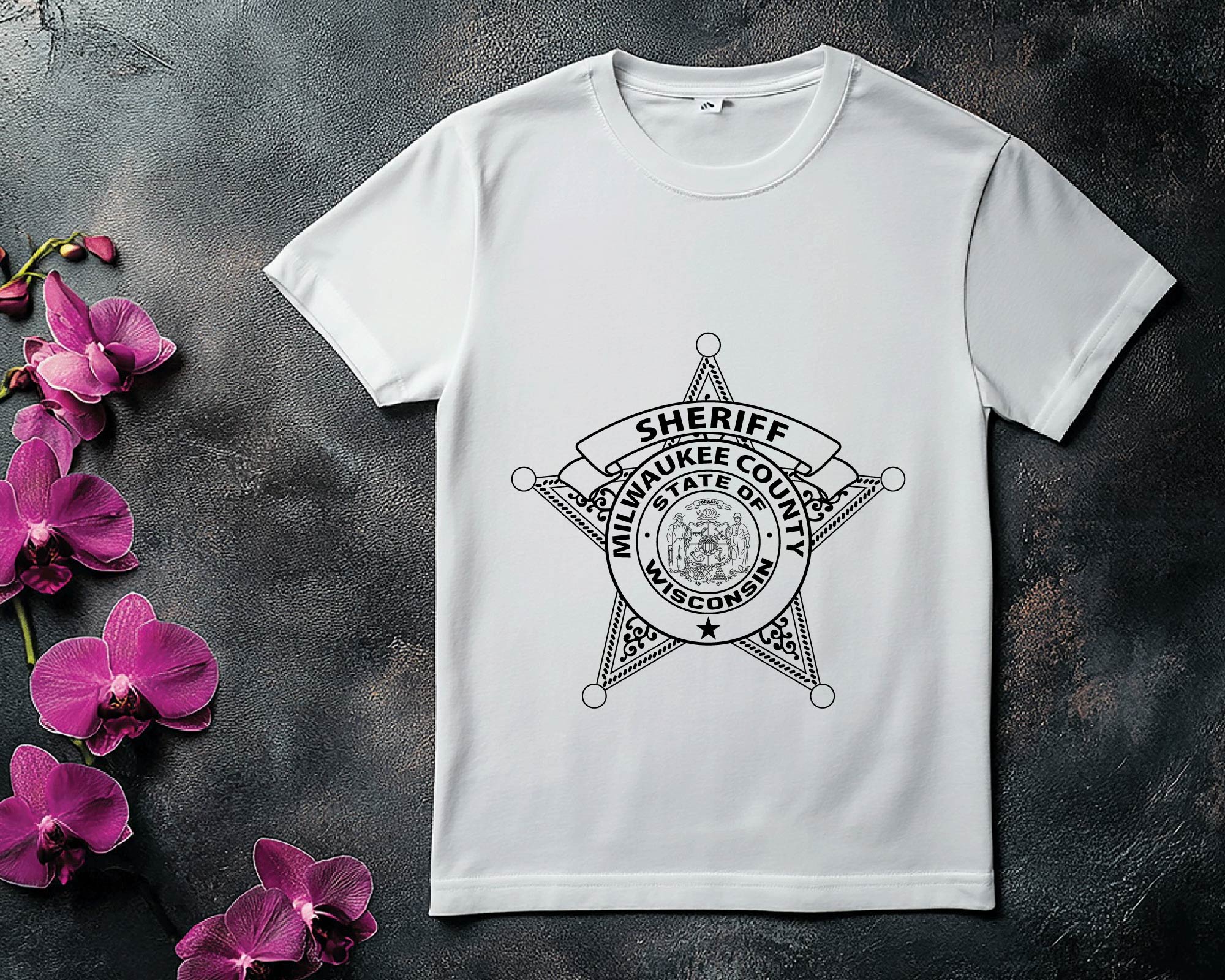 Milwaukee County Sheriff Badge SVG, Sheriff’s Office Badge Vector, Wisconsin Sheriff Badge SVG, Law Enforcement Badge File, Milwaukee Sheriff Logo SVG