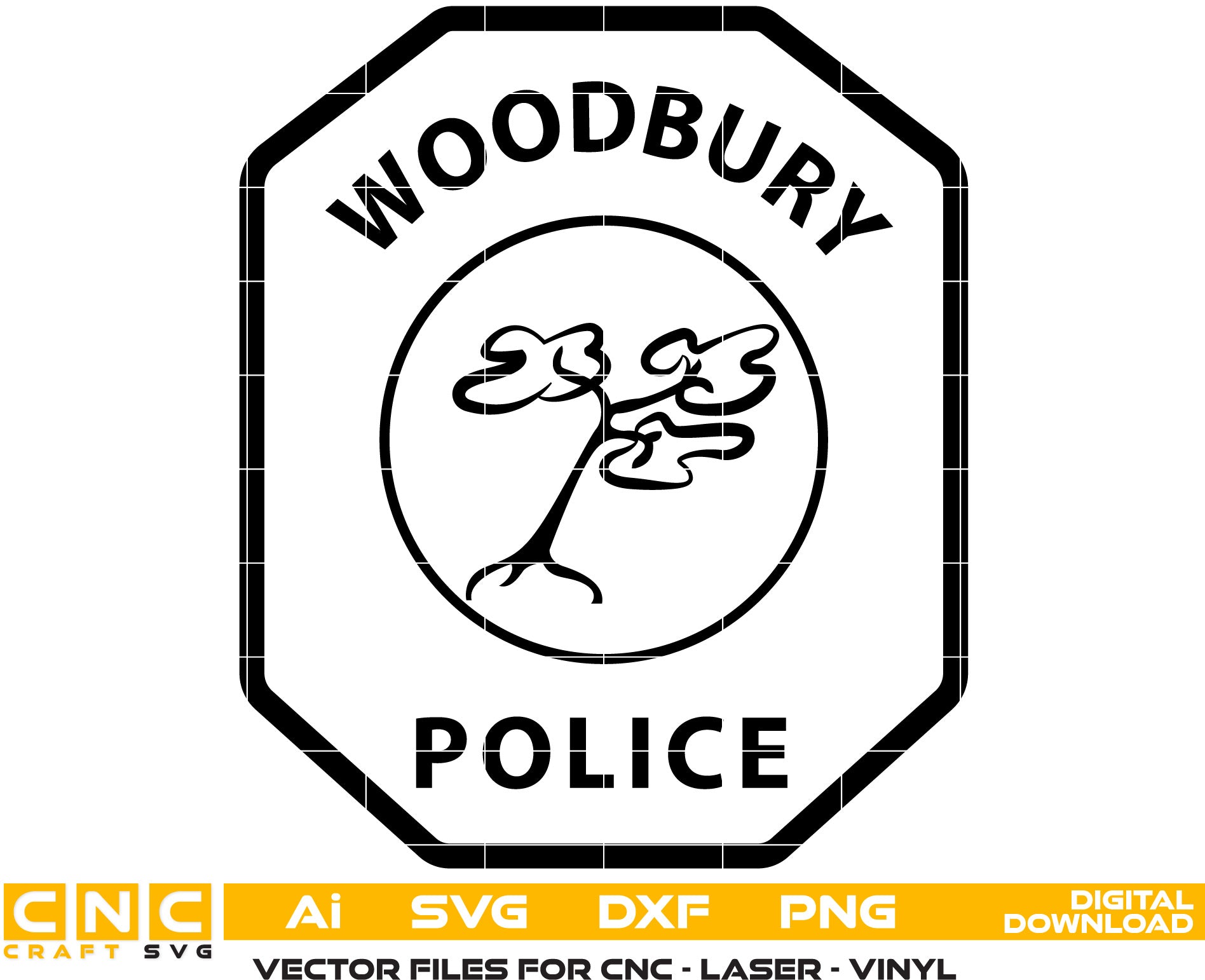 Woodbury Police Logo, Woodbury Police seal, Woodbury Police Vector art, Digital File