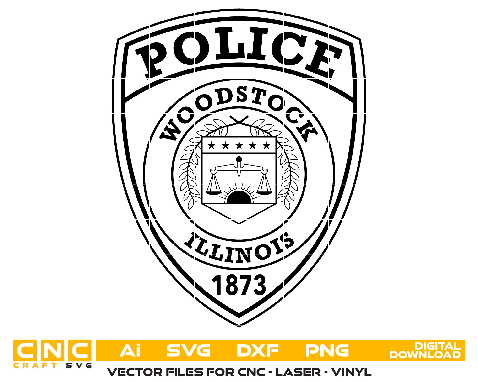 Woodstock Police Patch SVG
Woodstock Police Badge Vector
Woodstock Police Emblem Design
Police Patch SVG Woodstock IL
Woodstock Police Department Emblem