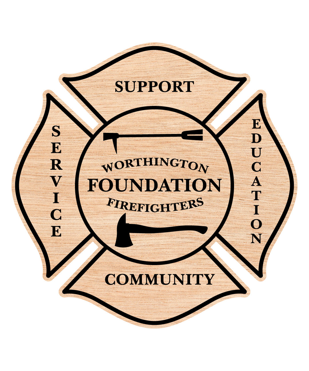 Worthington Firefighters Foundation badge
