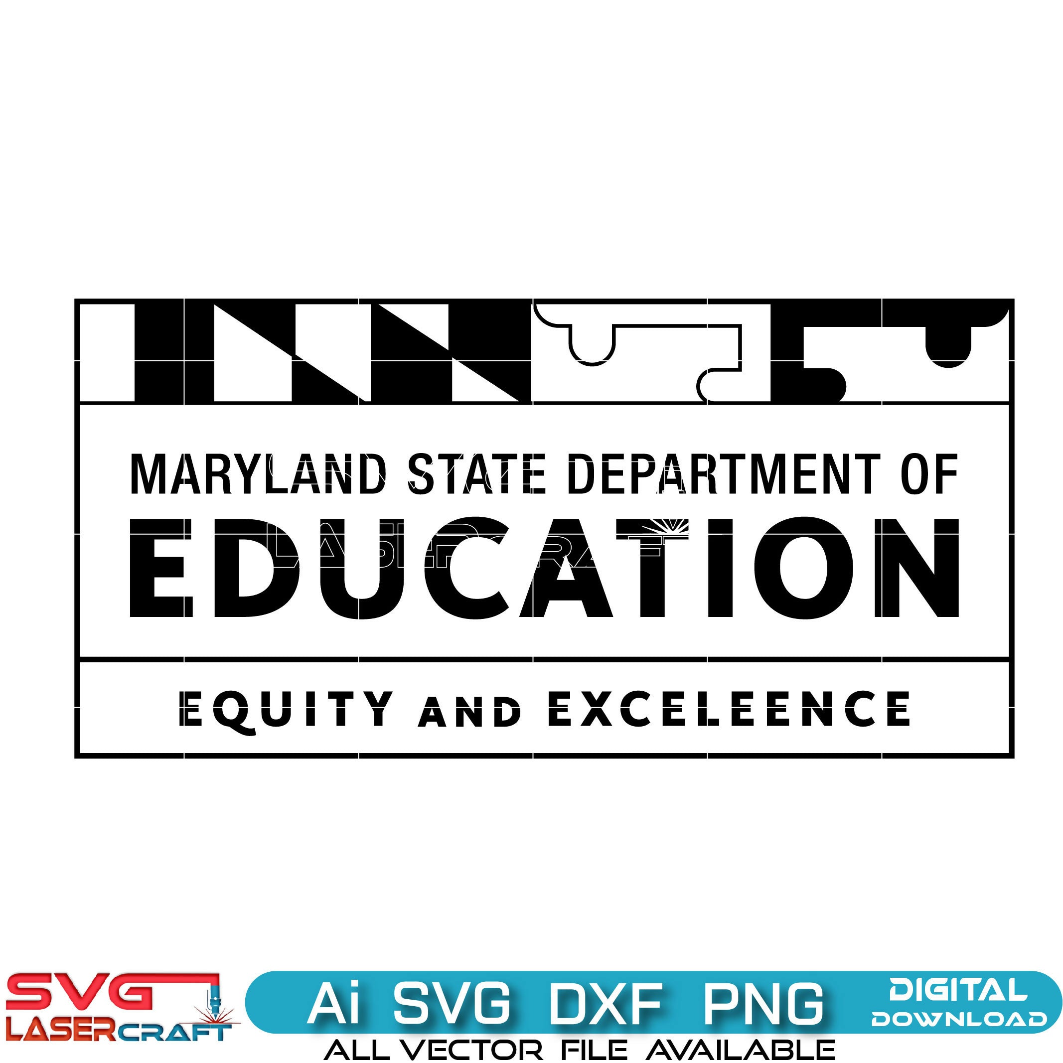 Maryland  Education Equity And Excellence Logo Vector Art