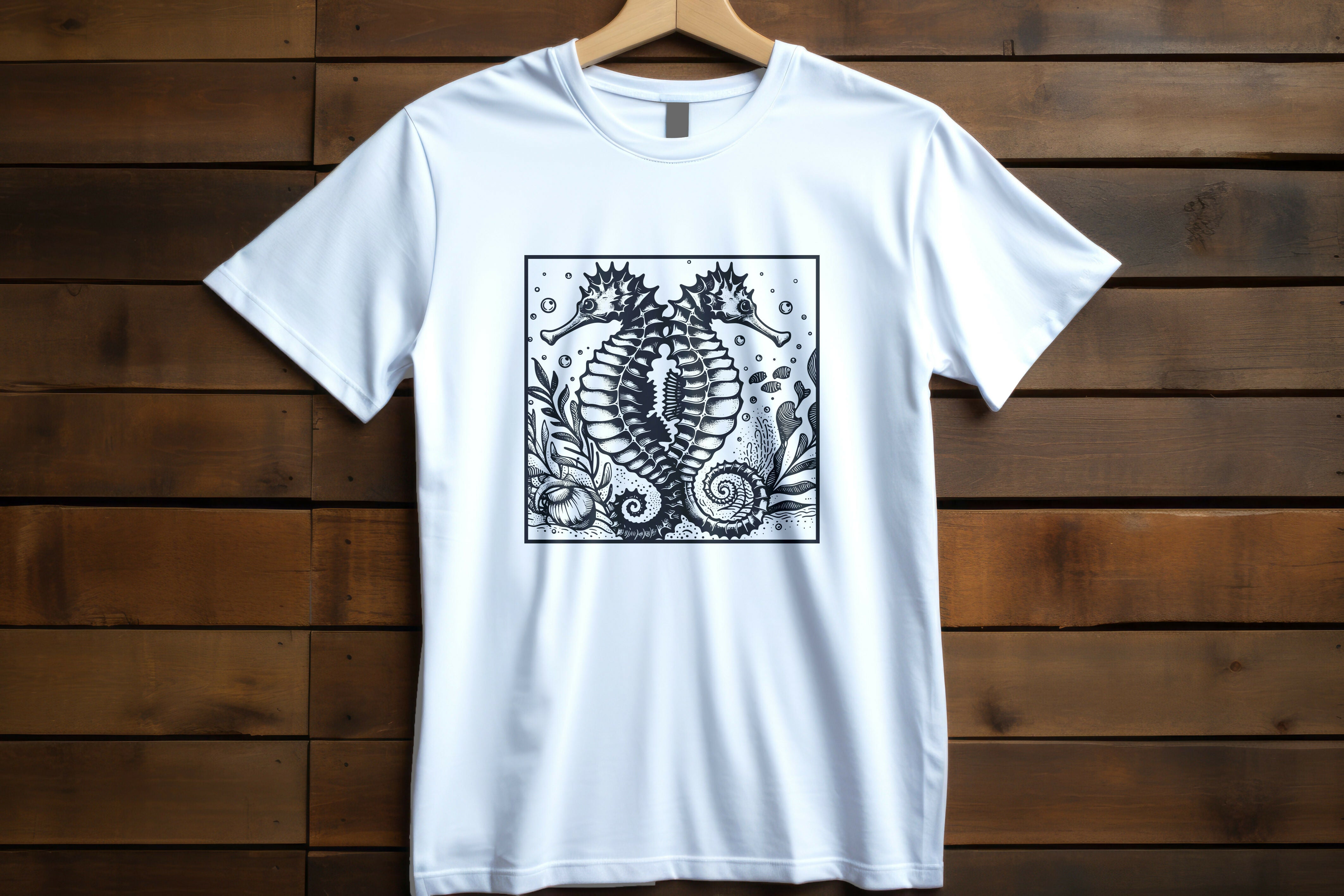 Sea Horse SVG Vector Art T-Shirt