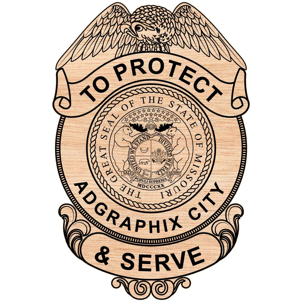 ADGRAPHIX City Police Department Badge SVG Missouri Law Enforcement Vector