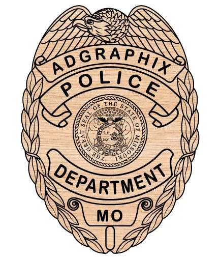 Adgraphix Police Department Badge SVG Missouri Law Enforcement Vector