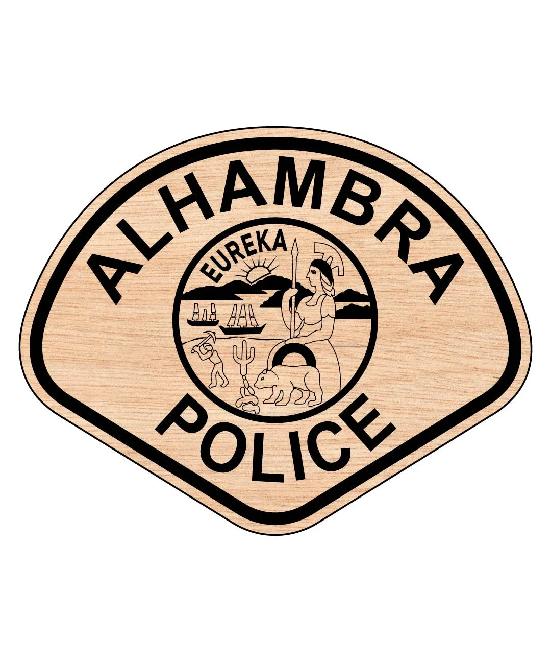 Alhambra Police Patch SVG California Law Enforcement Vector