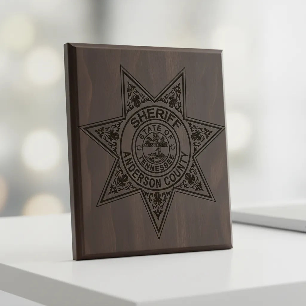 Anderson County TN Sheriff Star Badge SVG

Tennessee Law Enforcement Star Vector

State of Tennessee Seal Engraving File

6 Point Star Sheriff Badge Sign CNC File

Law Enforcement Star Vector for Lasers