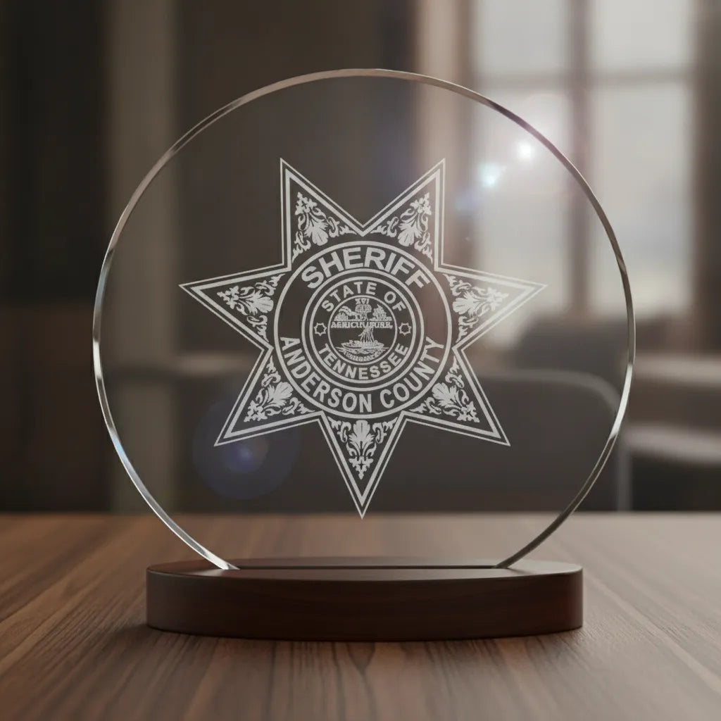 Anderson County TN Sheriff Star Badge SVG

Tennessee Law Enforcement Star Vector

State of Tennessee Seal Engraving File

6 Point Star Sheriff Badge Sign CNC File

Law Enforcement Star Vector for Lasers