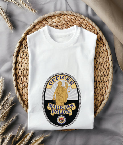 Maricopa Police Officer Badge SVG

Arizona Law Enforcement Lady Justice Vector

Maricopa Police Shield Color Design

Police Officer Badge for Sublimation

Arizona State Seal Police Emblem