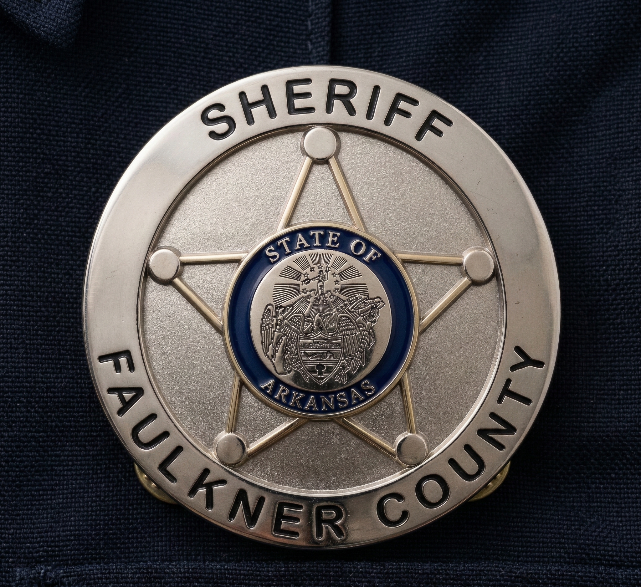Faulkner County Sheriff Badge SVG

Arkansas Law Enforcement Vector

State of Arkansas Seal Emblem

5-Point Star Engraving File

Faulkner County Sign CNC Router File