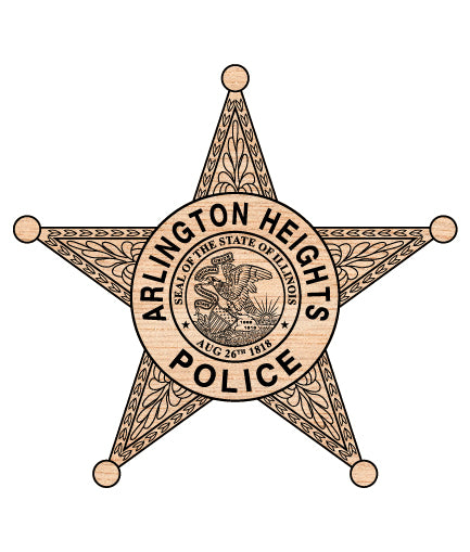 Arlington Heights Police Badge SVG Illinois Law Enforcement Vector