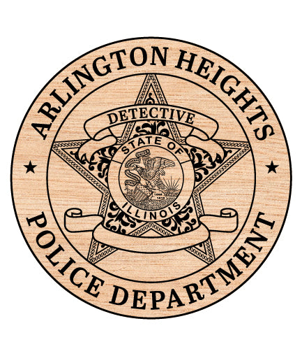 Arlington Heights Police Detective Badge SVG Illinois Law Enforcement Vector
