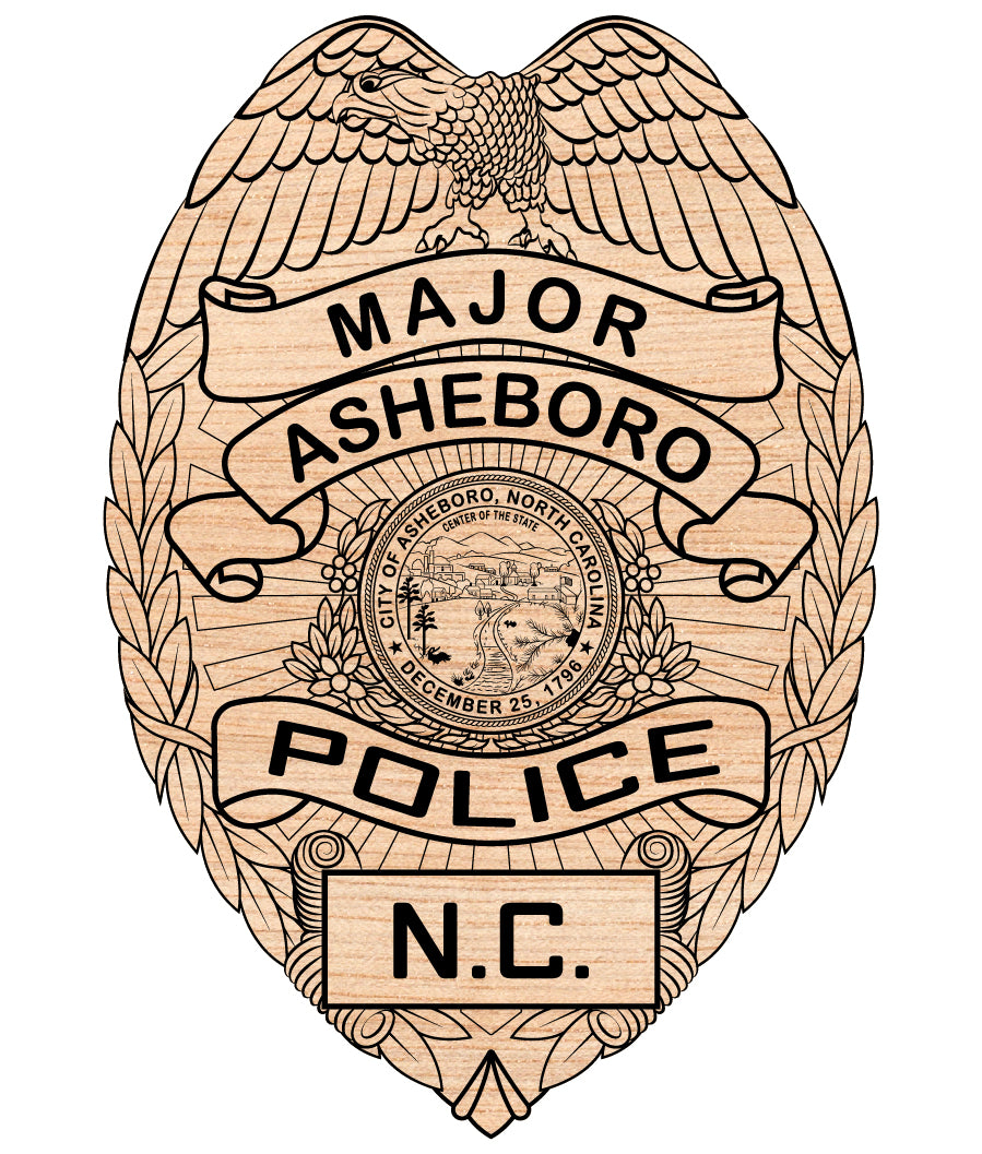 Asheboro Police Major Badge SVG
Asheboro Police Badge Vector
Law Enforcement Badge Asheboro North Carolina
Police Major Badge SVG
Asheboro Police Department Emblem