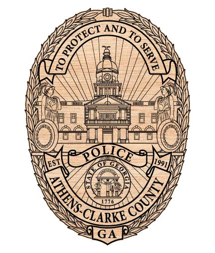 Athens-Clarke County Police Department Badge Georgia SVG Law Enforcement Vector