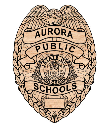 Aurora Public Schools Security Badge SVG Colorado Law Enforcement Vector