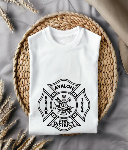 Avalon Fire Rescue District Badge SVG Maltese Cross Vector
