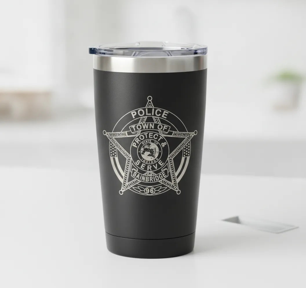 Bainbridge IN Police Department Badge SVG

Indiana Law Enforcement Star Vector

State of Indiana Seal Engraving File

5 Point Star Police Badge CNC File

Protect and Serve Vector for Lasers