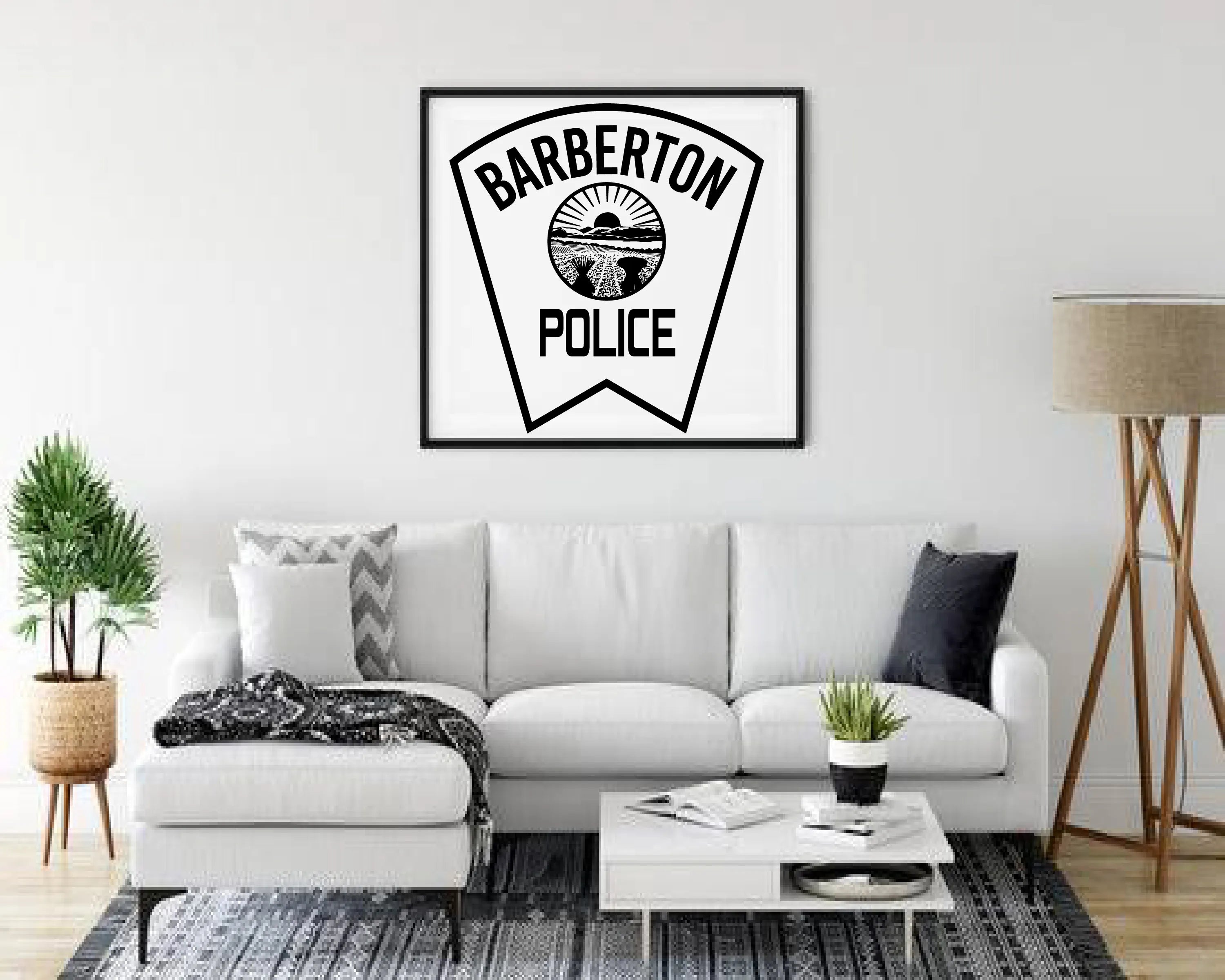 Barberton Police Department Patch SVG Ohio Law Enforcement Vector