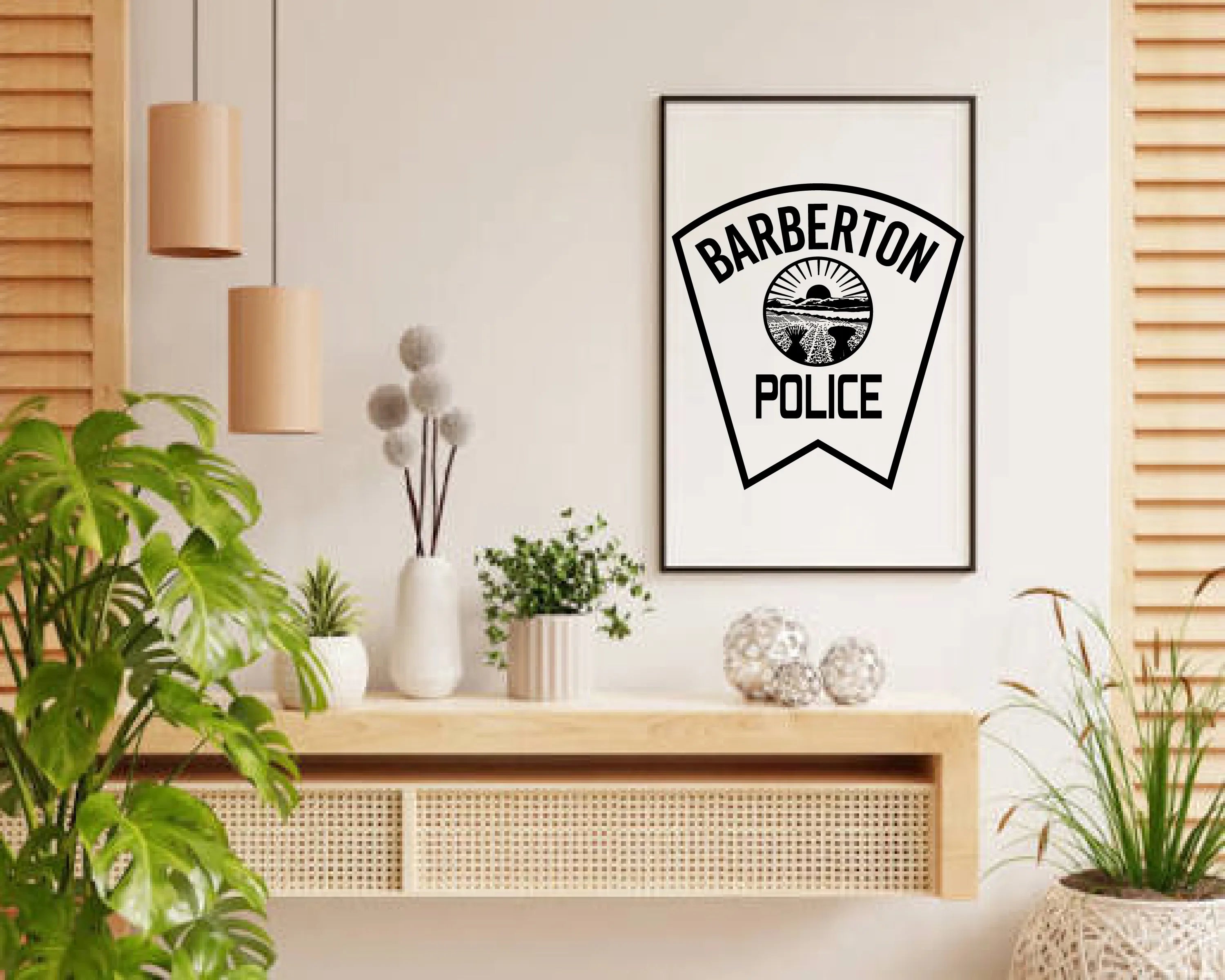 Barberton Police Department Patch SVG Ohio Law Enforcement Vector