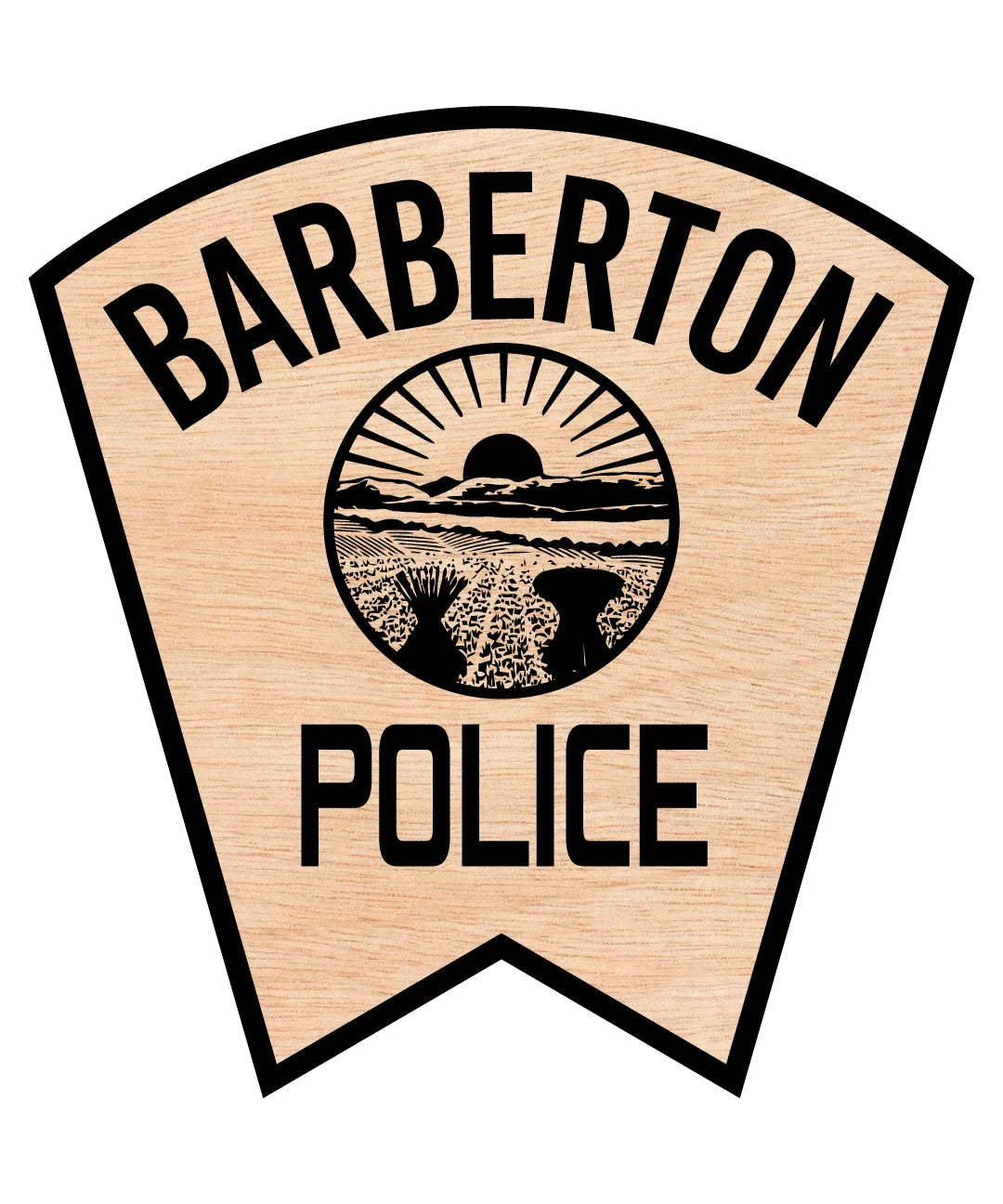Barberton Police Department Patch SVG Ohio Law Enforcement Vector