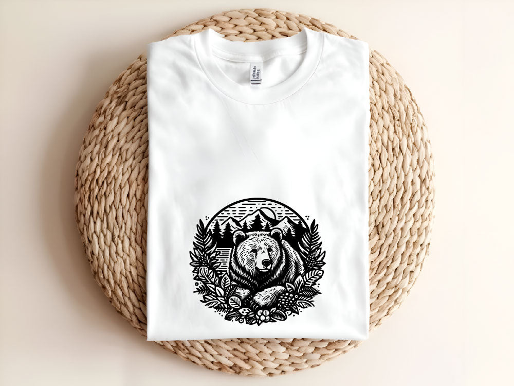 Bear & Mountain SVG