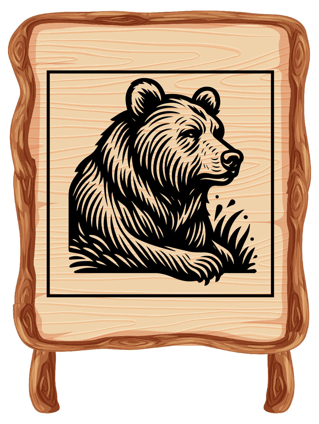 Roaring Bear Vector SVG