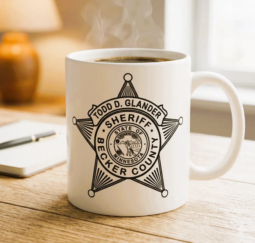 Becker County Sheriff Badge SVG

Minnesota Law Enforcement Vector

5-Point Star Sheriff Emblem

Sheriff Plaque Engraving File

Becker County Sign CNC File
