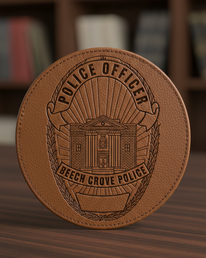 Beech Grove Police Officer Badge SVG

Indiana Law Enforcement Vector Design

5-Point Star Shield Badge Engraving File

Beech Grove IN Police Sign CNC File

State of Indiana Seal Vector for Laser Cutting