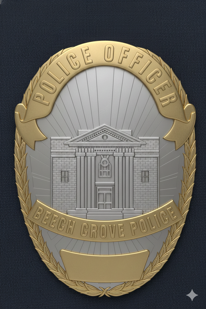 Beech Grove Indiana Police Officer Badge SVG Law Enforcement Vector