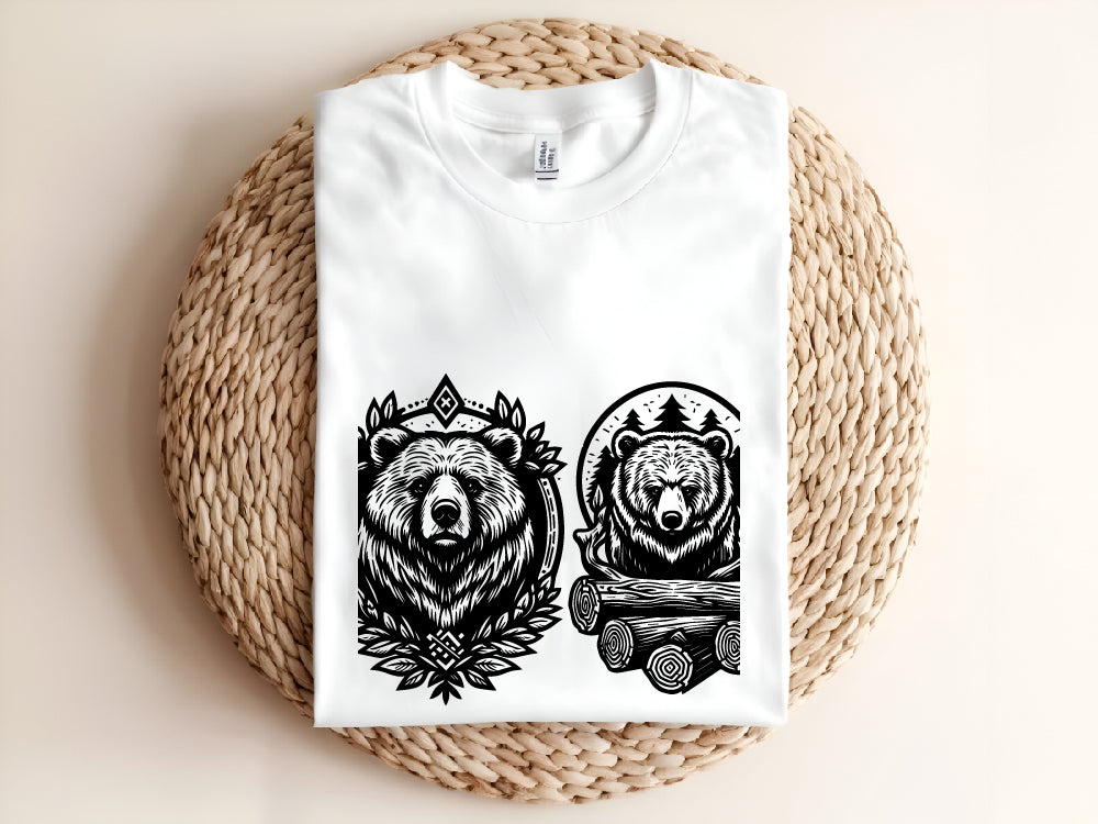 Bear Line Art SVG