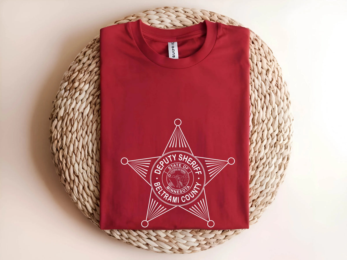 Beltrami County Deputy Sheriff Badge SVG, Beltrami County Sheriff Badge Vector, Minnesota Deputy Sheriff Badge SVG, Deputy Sheriff Star Badge, Minnesota Sheriff Emblem Vector, Badge Engraving File