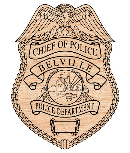Belville Police Chief Badge SVG Florida Law Enforcement Vector