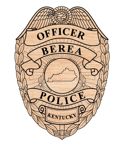 Berea Police Officer Badge SVG Kentucky Law Enforcement Vector